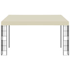Wand-Pavillon 3x4 m Creme Stoff