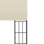 Wand-Pavillon 3x4 m Creme Stoff