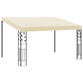 Wand-Pavillon 4x3x2,5 m Cremeweiß