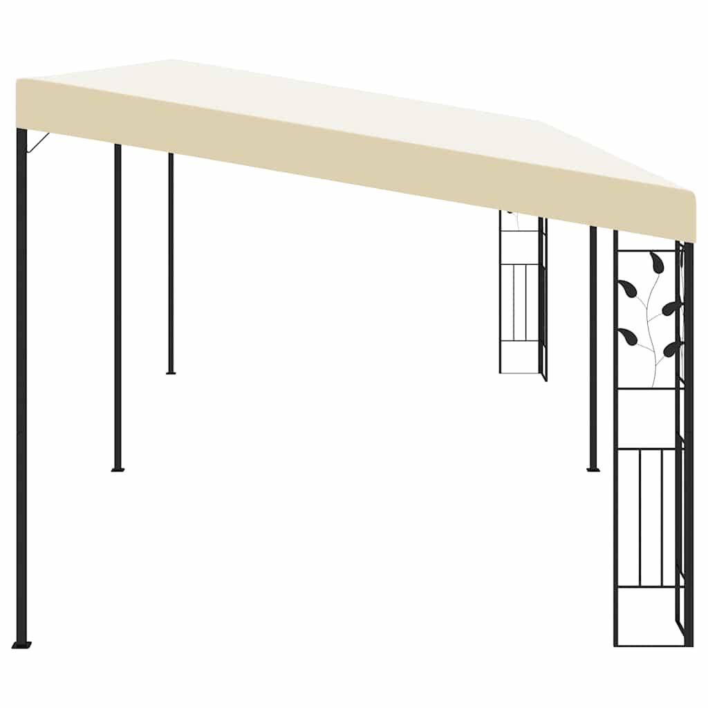 Wand-Pavillon 6x3x2,5 m Cremeweiß