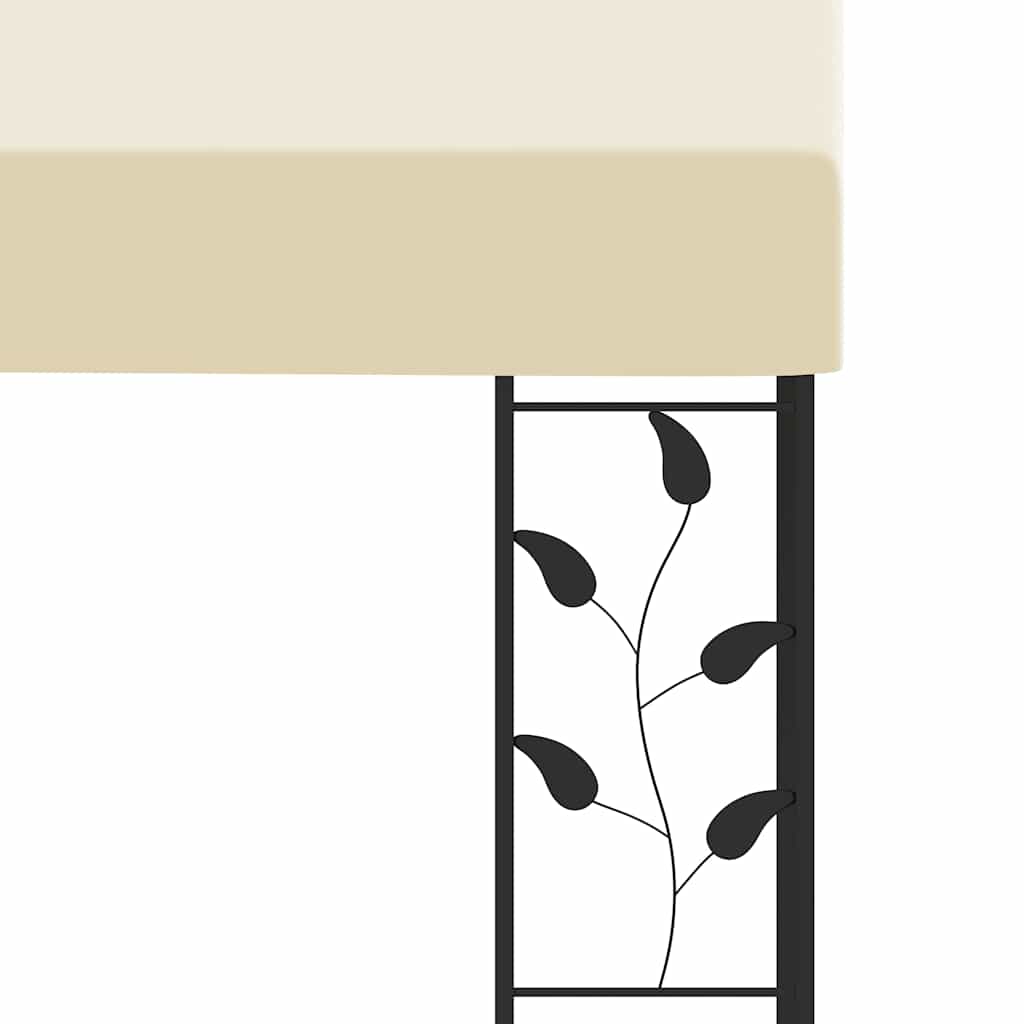 Wand-Pavillon 6x3x2,5 m Cremeweiß