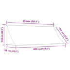 Einziehbare Markise 400×150 cm Orange und Braun