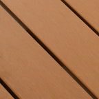 Gartentisch Silbern 60x60x70 cm Aluminium und WPC