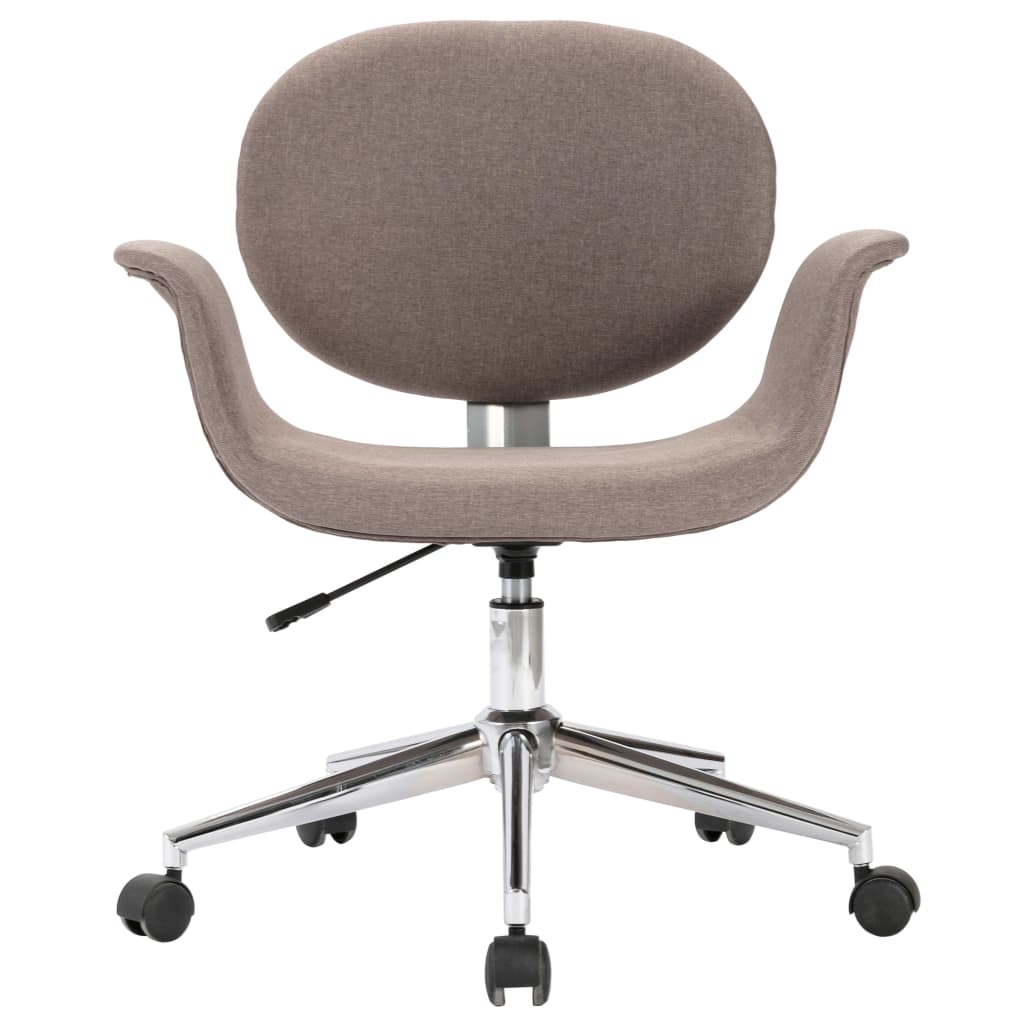 Esszimmerstuhl Drehbar Taupe Stoff