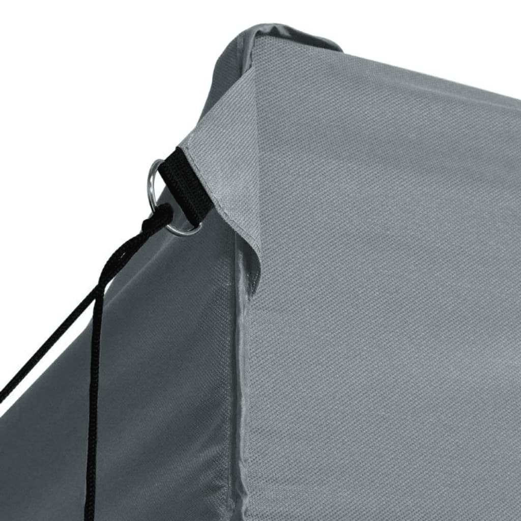 Profi-Partyzelt Faltbar mit 4 Seitenwänden 3×6m Stahl Anthrazit