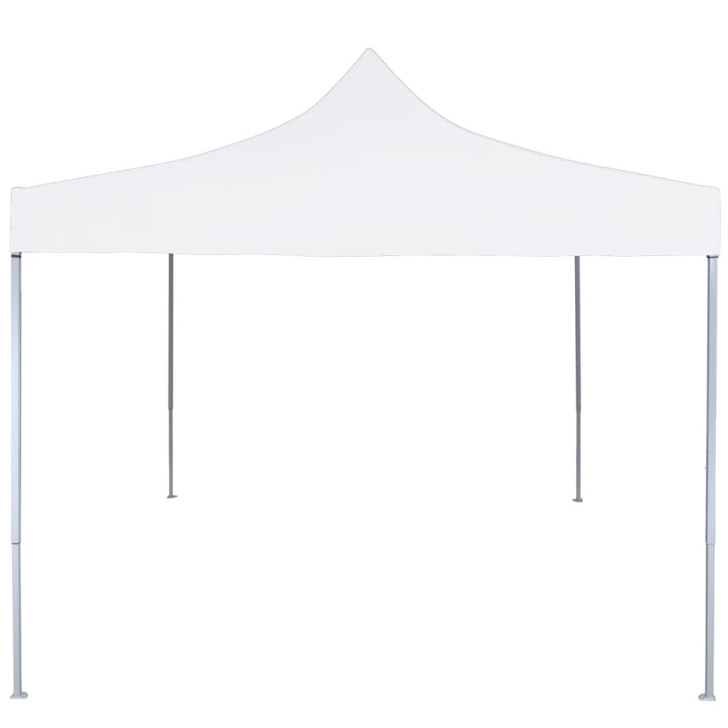 Profi-Partyzelt Faltbar 2×2 m Stahl Weiß