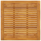 Gartentisch 85x85x74 cm Massivholz Akazie