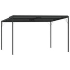 Pavillon mit Dach Anthrazit 4x3x2,5 m Aluminium und Stahl