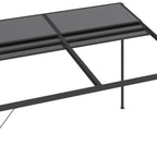 Pavillon mit Dach Anthrazit 4x3x2,5 m Aluminium und Stahl