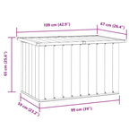 Garten-Aufbewahrungsbox Grün 109 x 67 x 65 cm