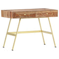 Schreibtisch mit Schubladen 100x55x75 cm Massivholz Akazie