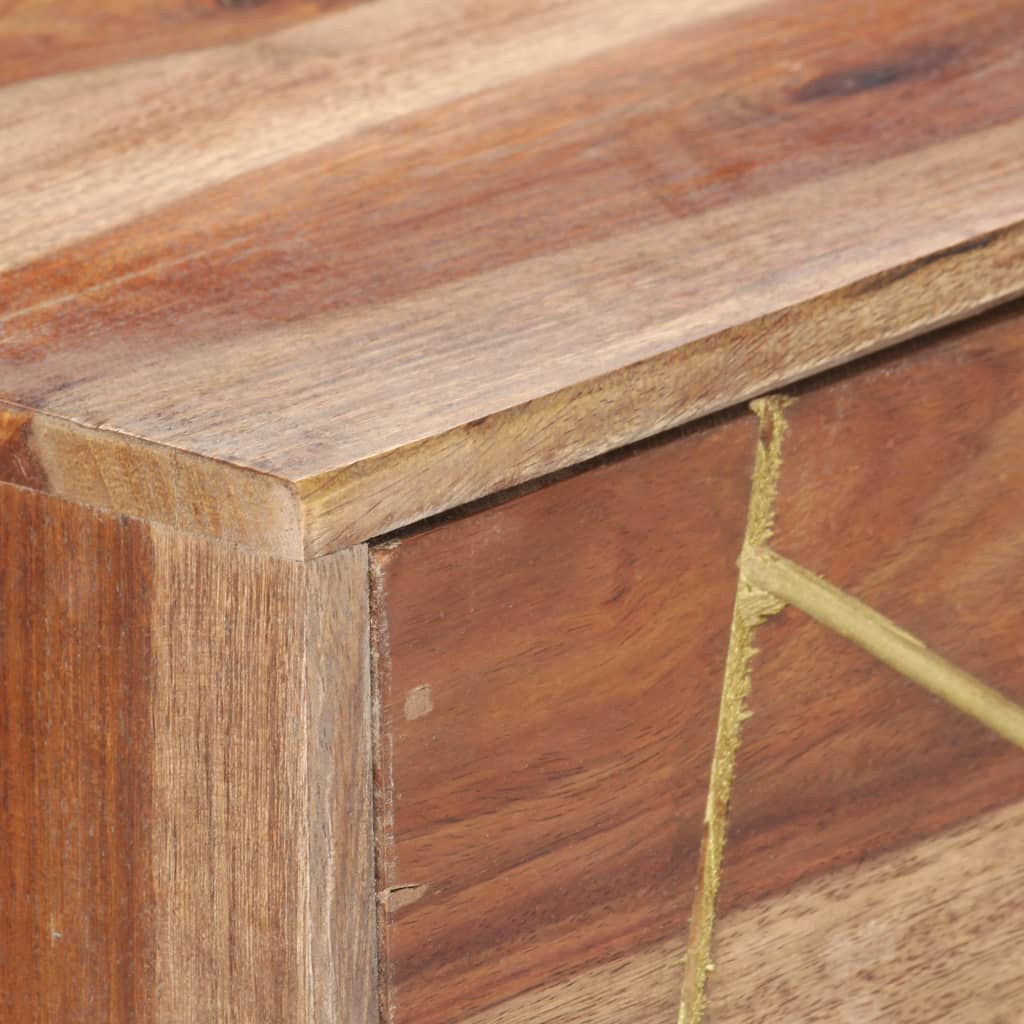 Schreibtisch mit Schubladen 100x55x75 cm Massivholz Akazie