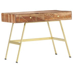 Schreibtisch mit Schubladen 100x55x75 cm Massivholz Akazie