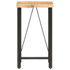 Bartisch 60x60x107 cm Raues Mangoholz