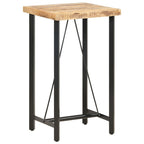 Bartisch 60x60x107 cm Raues Mangoholz