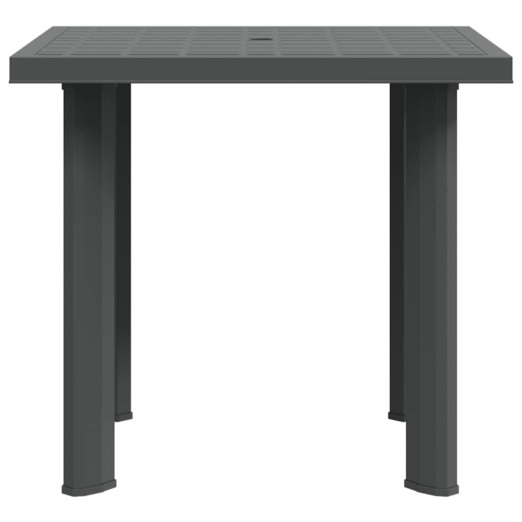 Gartentisch Anthrazit 80x75x72 cm Kunststoff