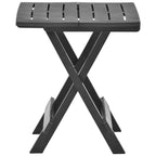 Gartentisch Klappbar Anthrazit 45x43x50 cm Kunststoff