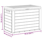 Gartentruhe Anthrazit 78x44x55 cm