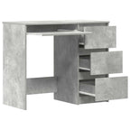 Schreibtisch Betongrau 90x45x76 cm Holzwerkstoff