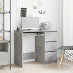 Schreibtisch Betongrau 90x45x76 cm Holzwerkstoff