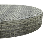 Gartentisch Grau 75,5x106 cm Poly Rattan