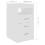 Schreibtisch Weiß 140x50x76 cm Holzwerkstoff