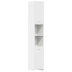 Badezimmerschrank Weiß 30x30x183,5 cm Holzwerkstoff