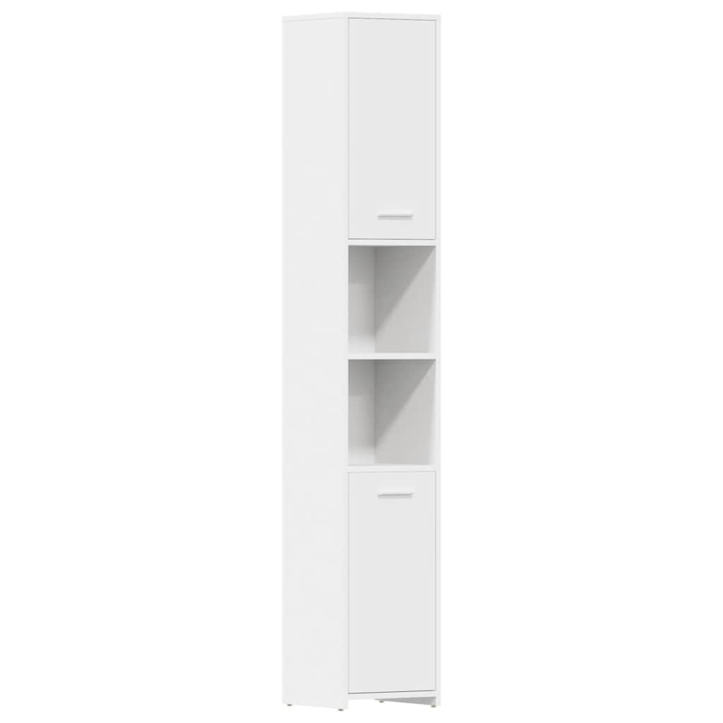 Badezimmerschrank Weiß 30x30x183,5 cm Holzwerkstoff