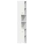 Badezimmerschrank Weiß 30x30x183,5 cm Holzwerkstoff