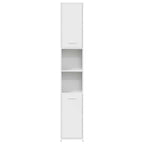 Badezimmerschrank Weiß 30x30x183,5 cm Holzwerkstoff