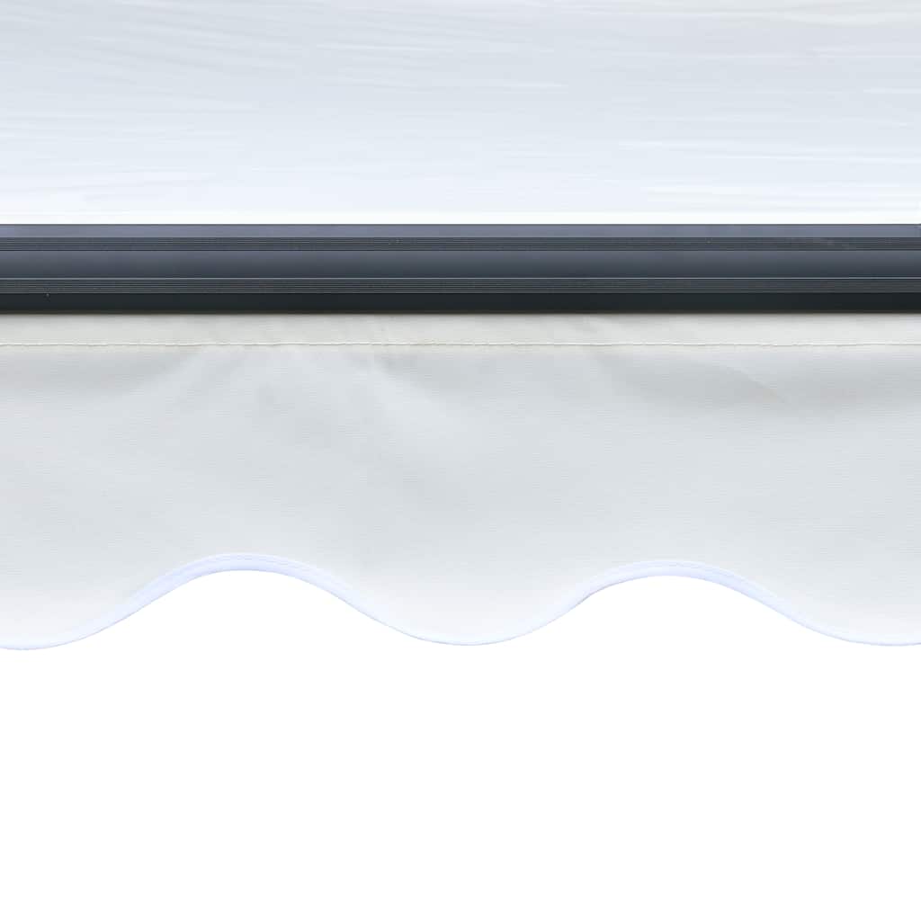 Markise Manuell Einziehbar mit LED 300x250 cm Creme