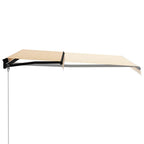 Markise Manuell Einziehbar mit LED 300x250 cm Gelb & Weiß