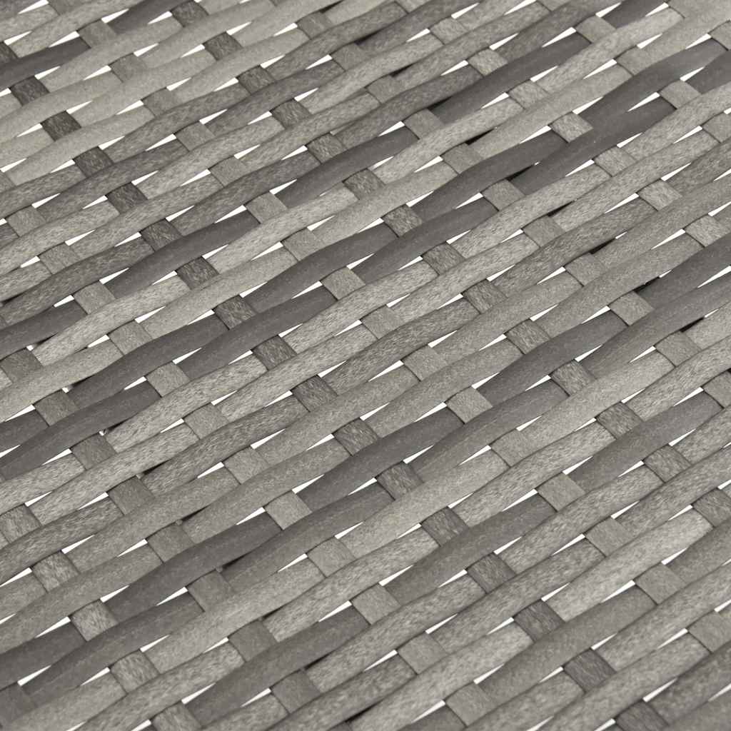 Gartenstühle Stapelbar 6 Stk. Grau Poly Rattan