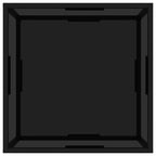Couchtisch Schwarz 60x60x35 cm Hartglas