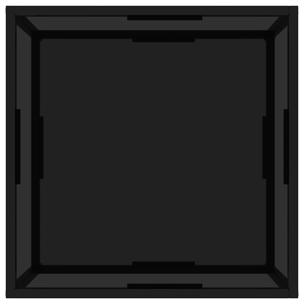 Couchtisch Schwarz 60x60x35 cm Hartglas
