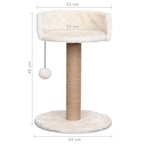Katzenbaum mit Kratzsäule 49 cm Seegras