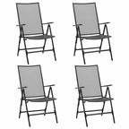 Klappstühle 4 Stk. Mesh Stahl Anthrazit