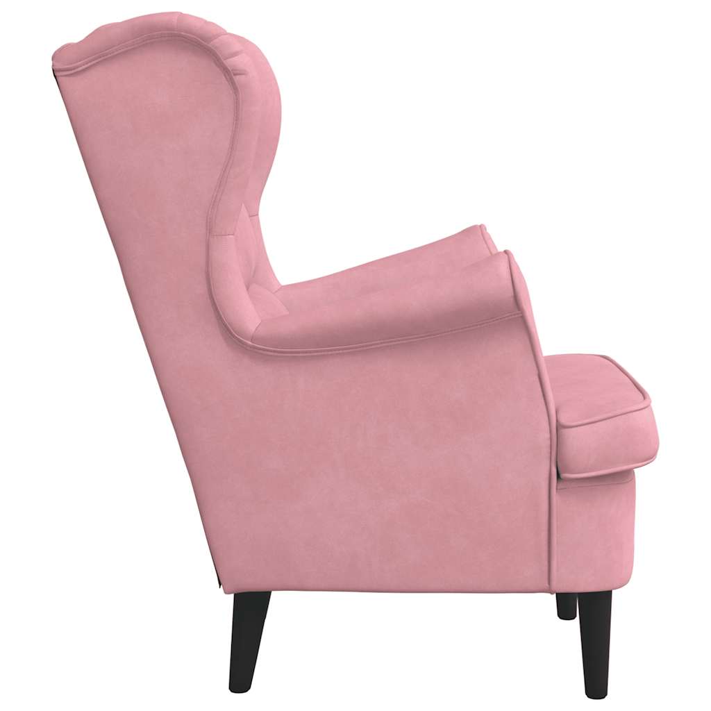 Sessel Rosa Samt
