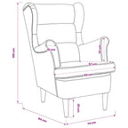 Sessel Rosa Samt