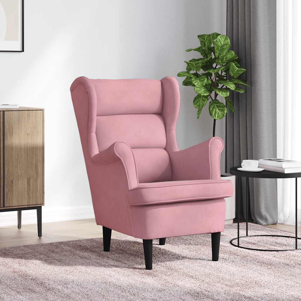 Sessel Rosa Samt