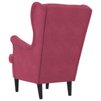 Sessel Weinrot Samt