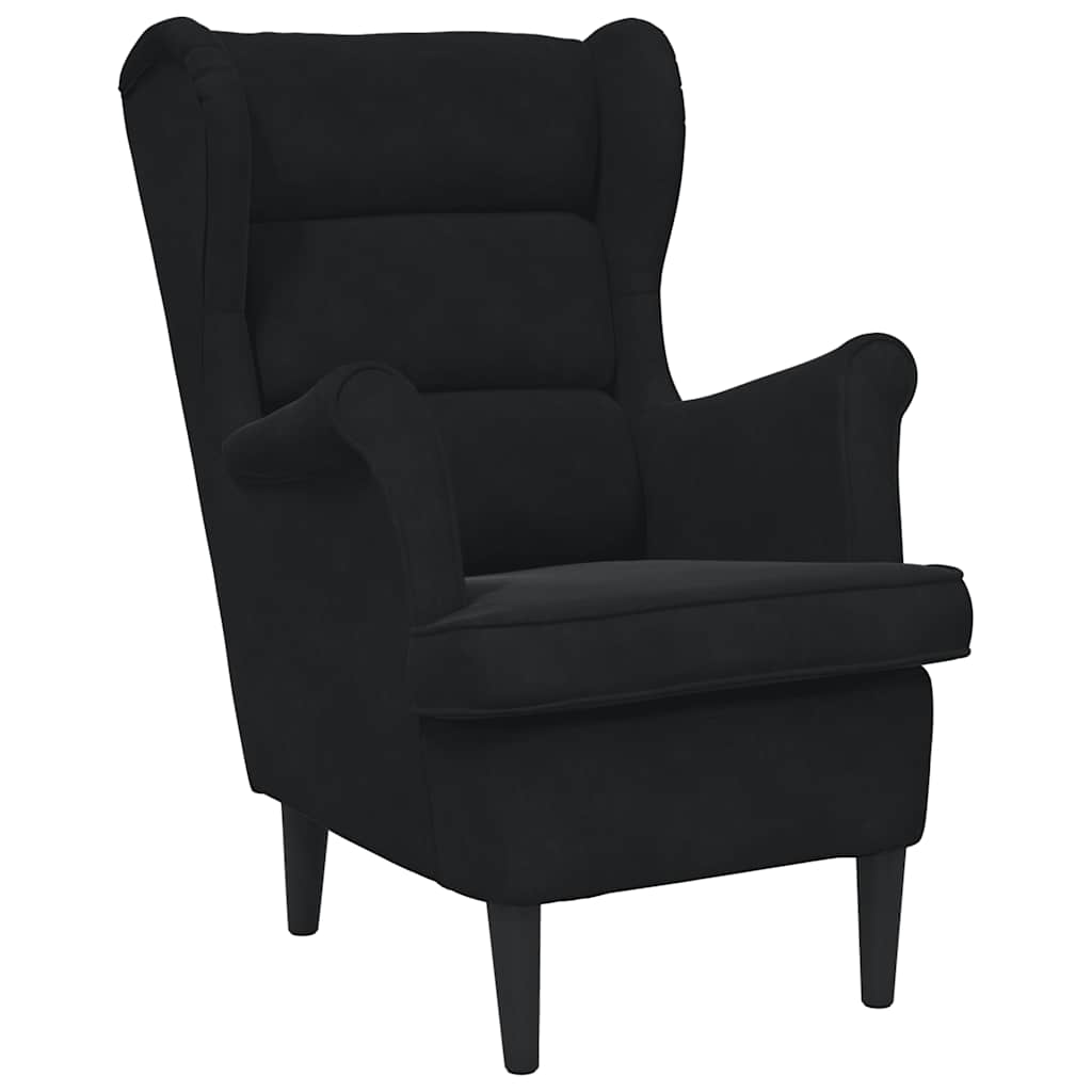 Sessel Schwarz Samt