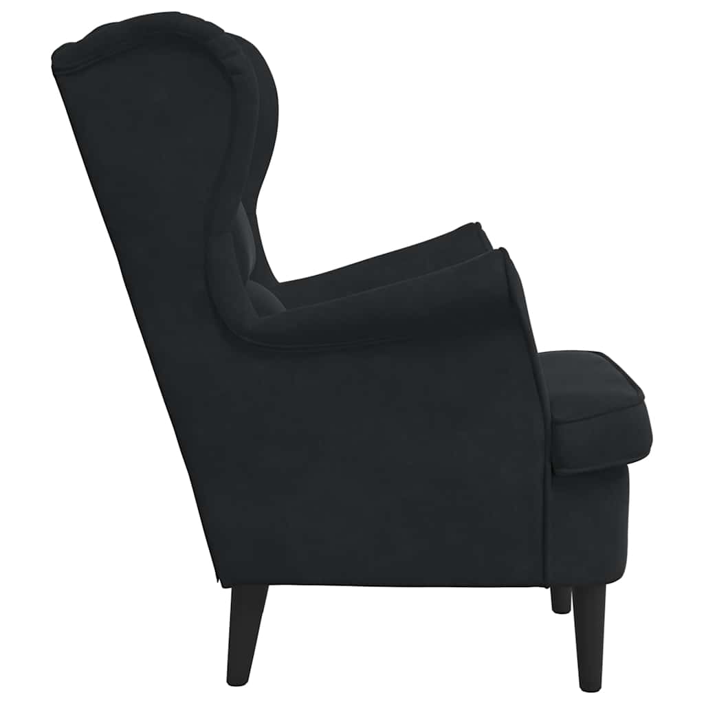 Sessel Schwarz Samt