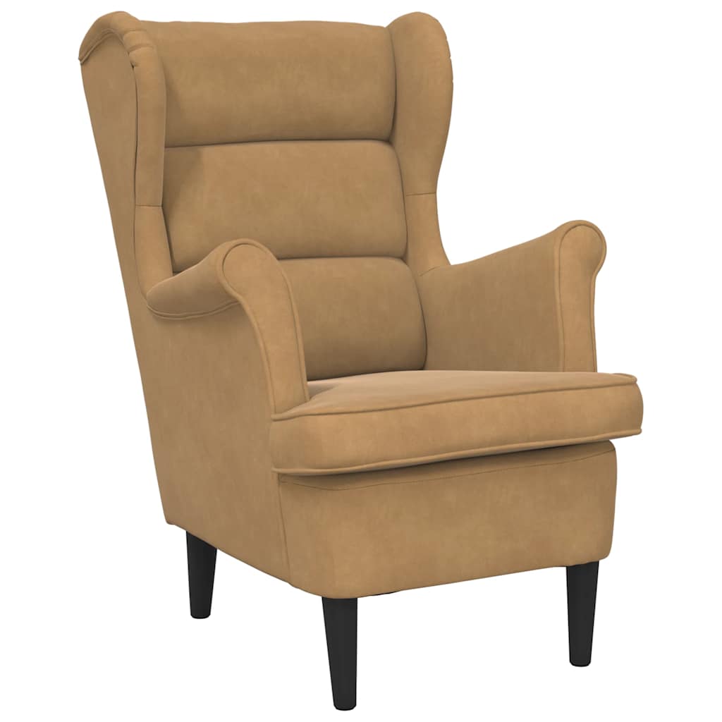 Sessel Braun Samt