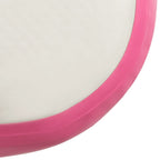Aufblasbare Gymnastikmatte mit Pumpe 60x100x15 cm PVC Rosa
