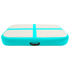 Aufblasbare Gymnastikmatte mit Pumpe 60x100x20 cm PVC Grün