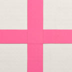 Aufblasbare Gymnastikmatte mit Pumpe 300x100x15 cm PVC Rosa