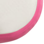 Aufblasbare Gymnastikmatte mit Pumpe 500x100x15 cm PVC Rosa
