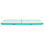 Aufblasbare Gymnastikmatte mit Pumpe 700x100x15 cm PVC Grün