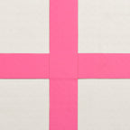 Aufblasbare Gymnastikmatte mit Pumpe 800x100x20 cm PVC Rosa